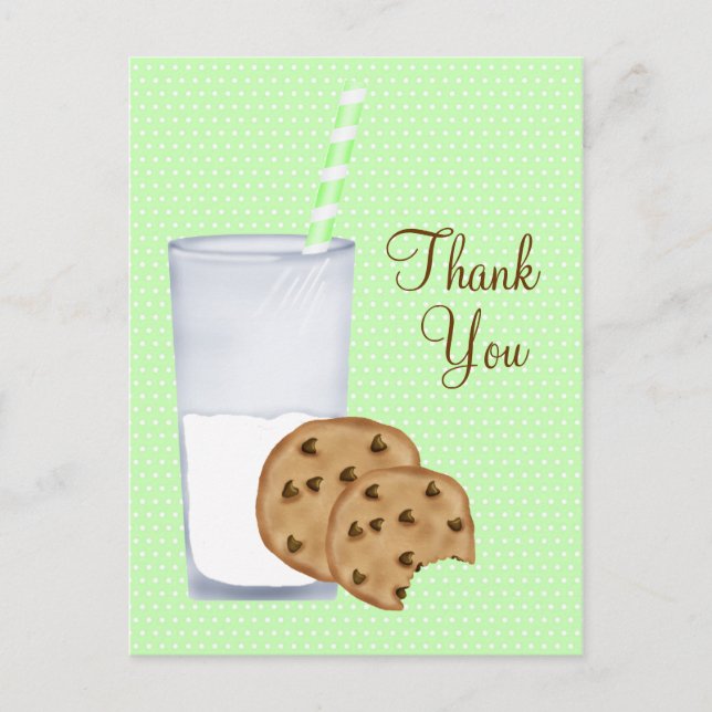milk and cookies postcard (Front)
