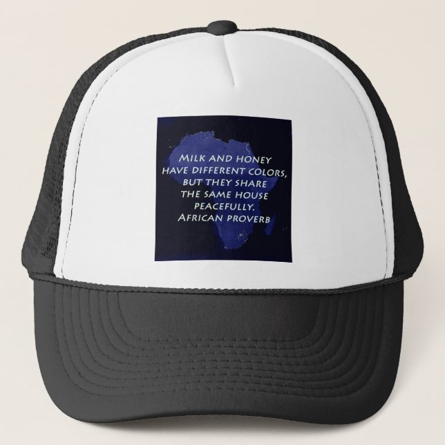 Milk And Honey Have Different Colours Trucker Hat (Front)