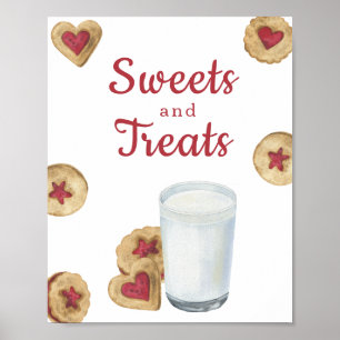 Milk Baby shower Sweets and treats Poster