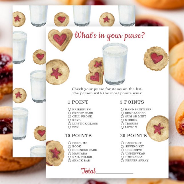 Milk baby shower What's in your purse game (Creator Uploaded)