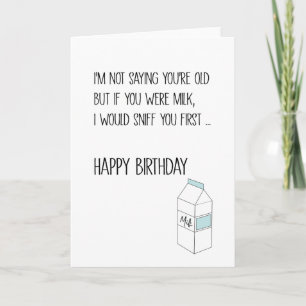 Milk Birthday Card