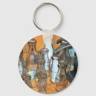 Milk Bottles Key Ring