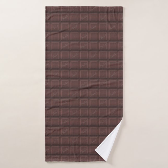Milk chocolate bath towel (Bath Towel)