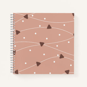 Milk Chocolate Chips Pattern Journal