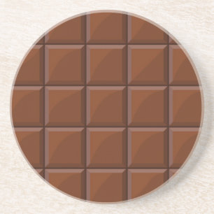 Milk chocolate coaster