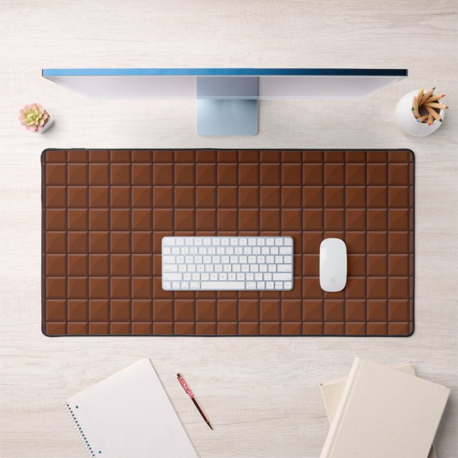 Milk chocolate desk mat (Office 1)
