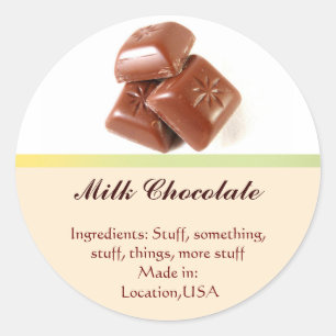 Milk Chocolate Flavour Labels