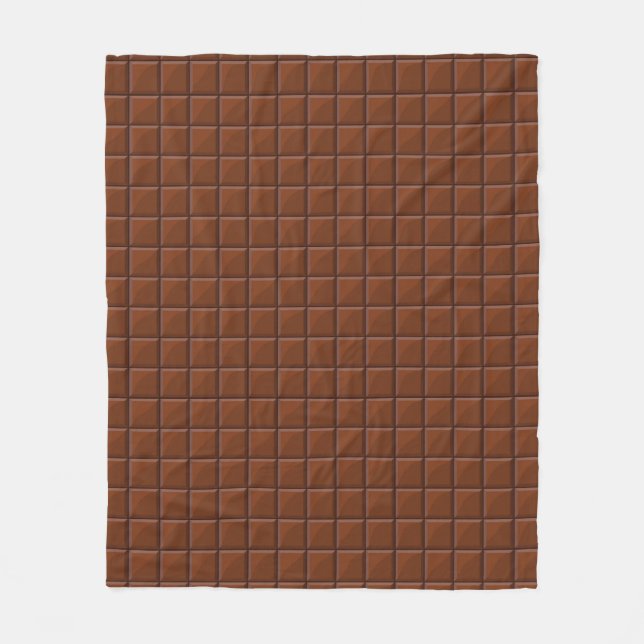 Milk chocolate fleece blanket (Front)