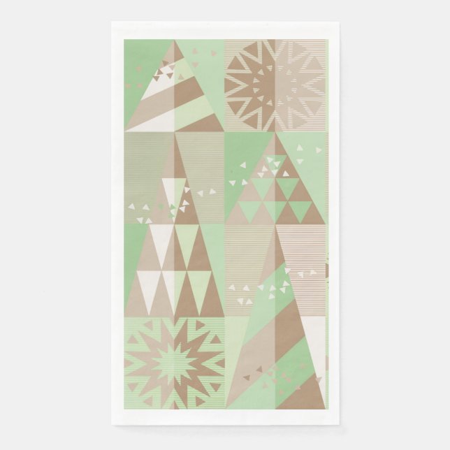 “Milk Chocolate Mint Tree” Guest Paper Towels Napkin (Front)