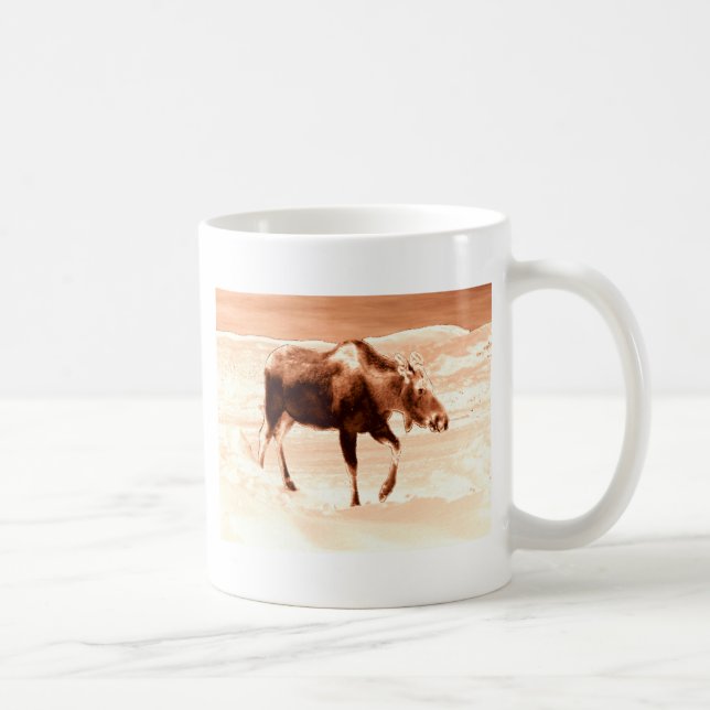Milk Chocolate Moose Coffee Mug (Right)