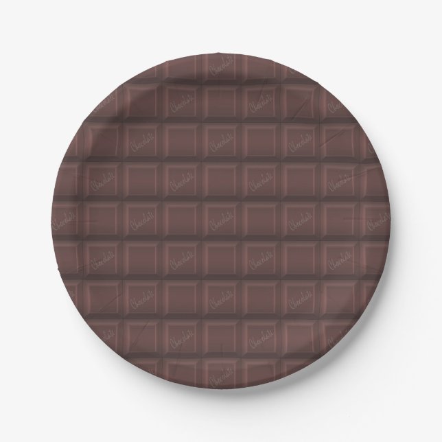 Milk chocolate paper plate (Front)