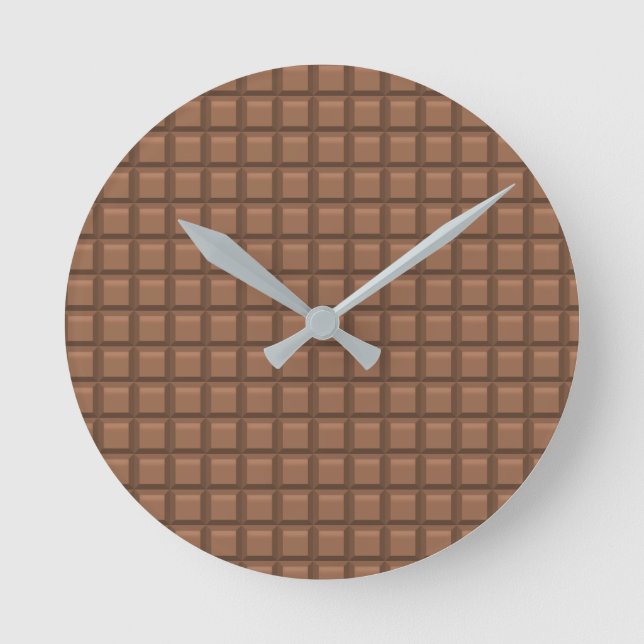 Milk Chocolate Round Clock (Front)