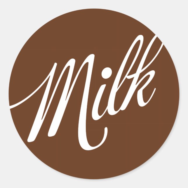 Milk Chocolate Sticker (Front)