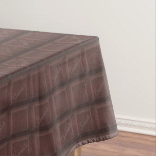 Milk chocolate tablecloth