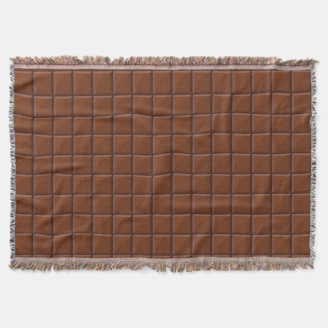 Milk chocolate throw blanket (Front)