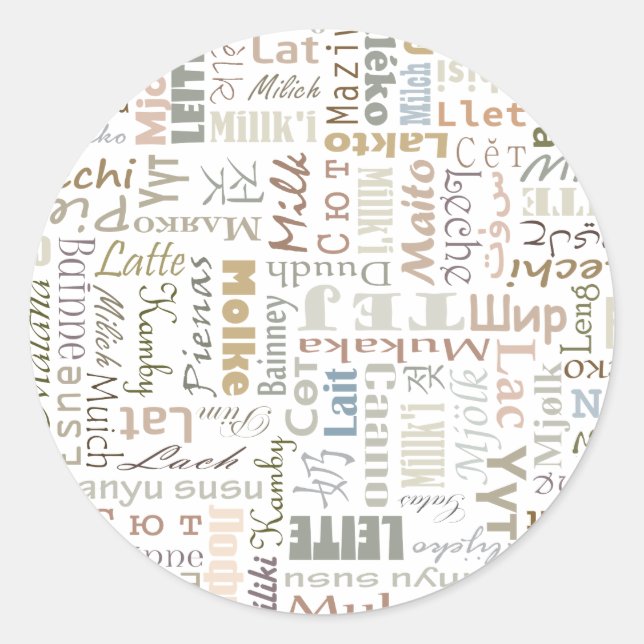 Milk Classic Round Sticker (Front)