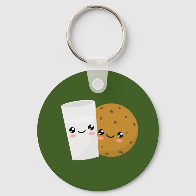 Milk & Cookie Key Ring (Front)