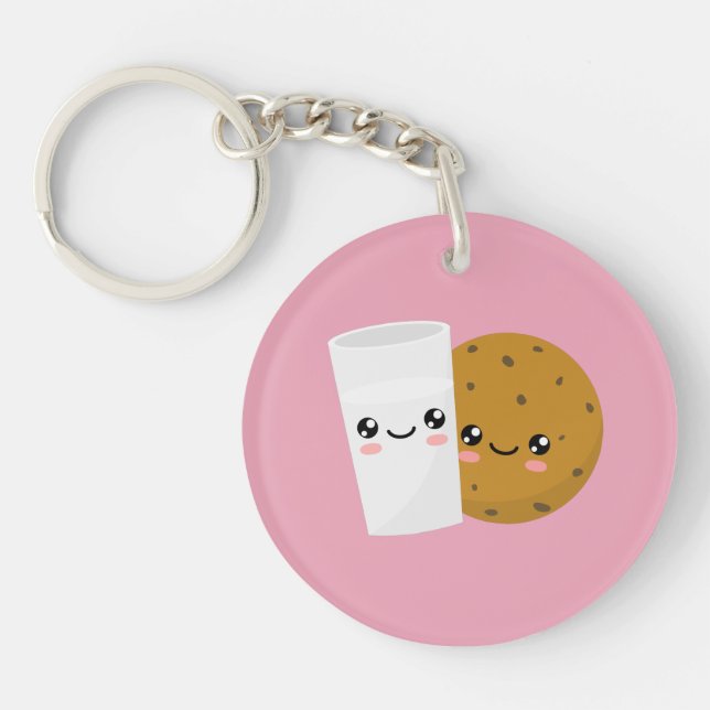 Milk & Cookie Key Ring (Front)