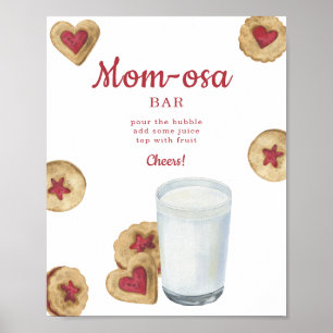 Milk & Cookies Baby shower Momosa bar Poster