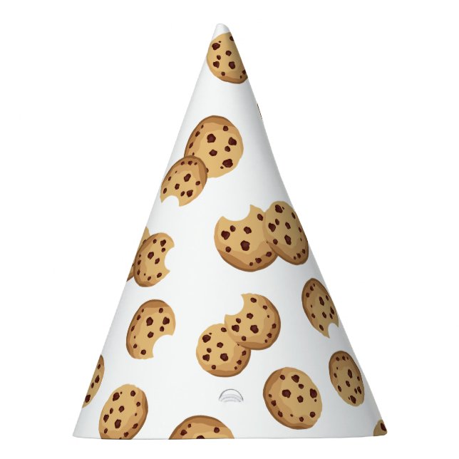 Milk & Cookies Birthday Party Hat – Chocolate Chip (Right)