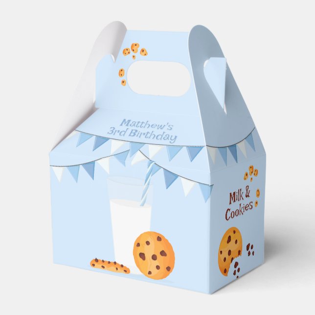 Milk & Cookies Favour Box (Front Side)