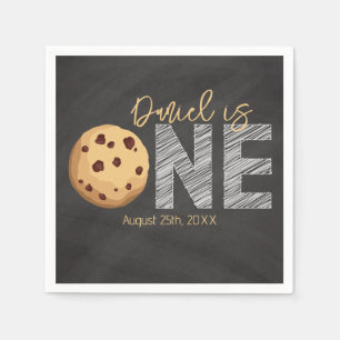 Milk & Cookies First Birthday Napkins – Sweet One 