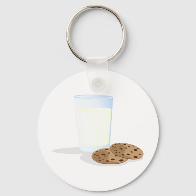 Milk & Cookies Key Ring (Front)