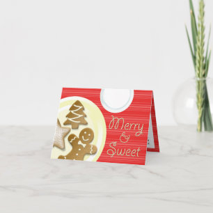 Milk cookies merry & sweet red stripes holiday