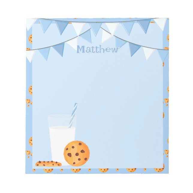 Milk & Cookies Notepad (Front)
