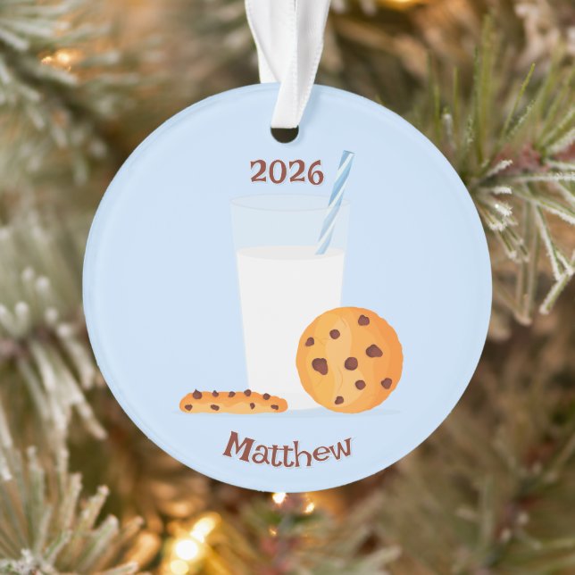 Milk & Cookies Ornament (Tree)