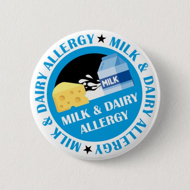 Milk & Dairy Allergy Badge (Front)