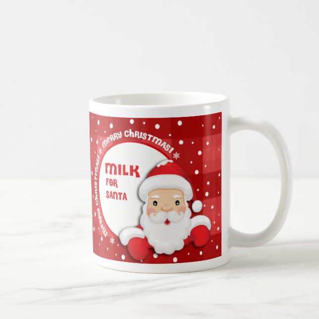Milk for Santa. Christmas Gift Coffee Mug (Right)
