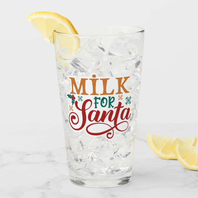 Milk for Santa Glass (Front Ice)