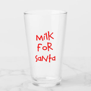 Milk for Santa Glass