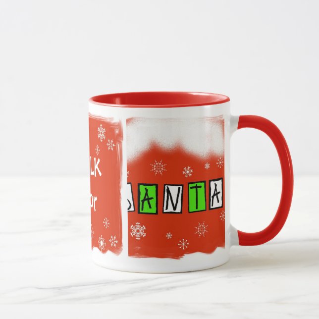 Milk For Santa Mug - Customise It! (Right)