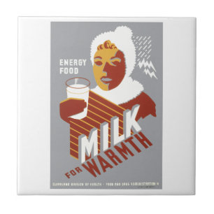 Milk for Warmth Ceramic Tile