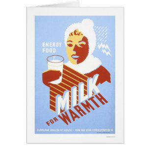 Milk For Warmth Energy 1941 WPA