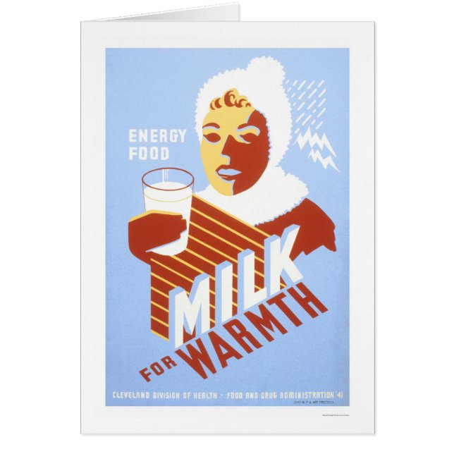Milk For Warmth Energy 1941 WPA (Front)