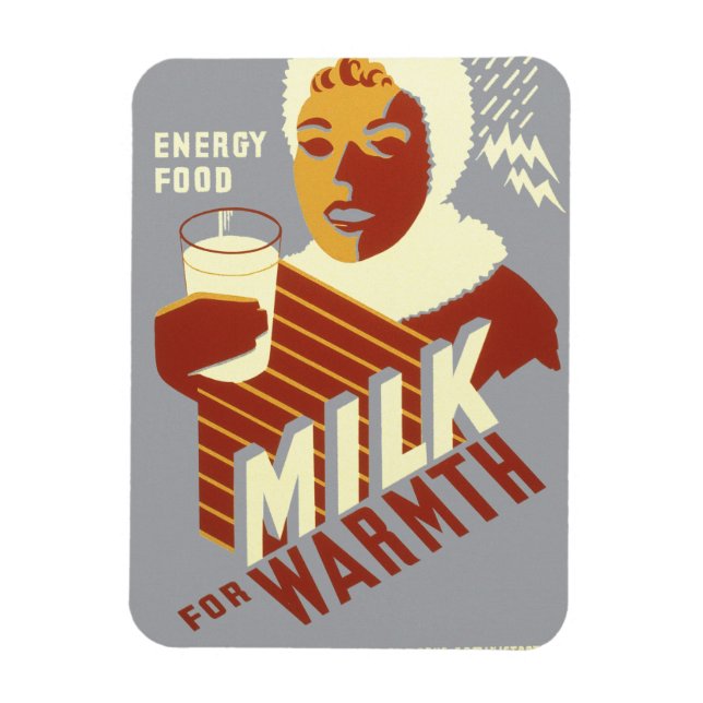 Milk for Warmth Magnet (Vertical)