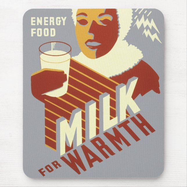 Milk for Warmth Mouse Pad (Front)