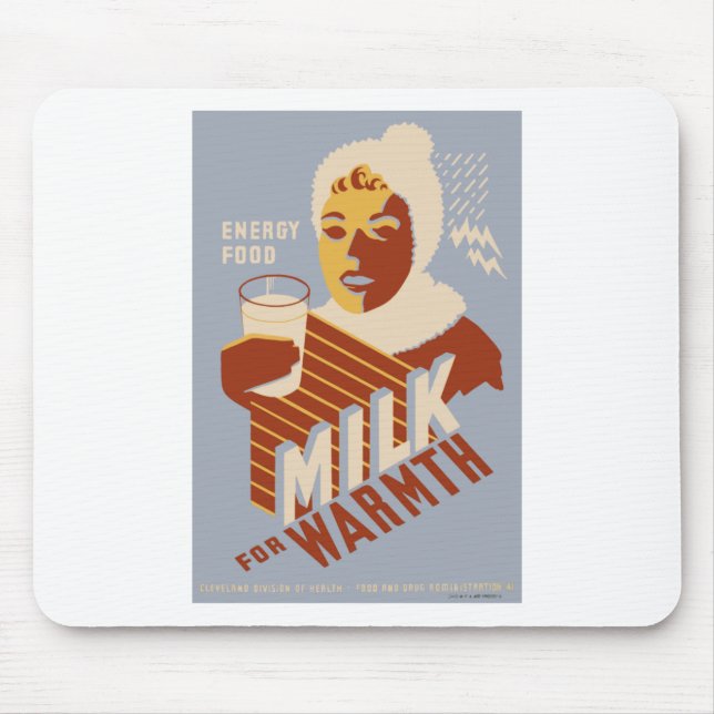 Milk for Warmth Mouse Pad (Front)