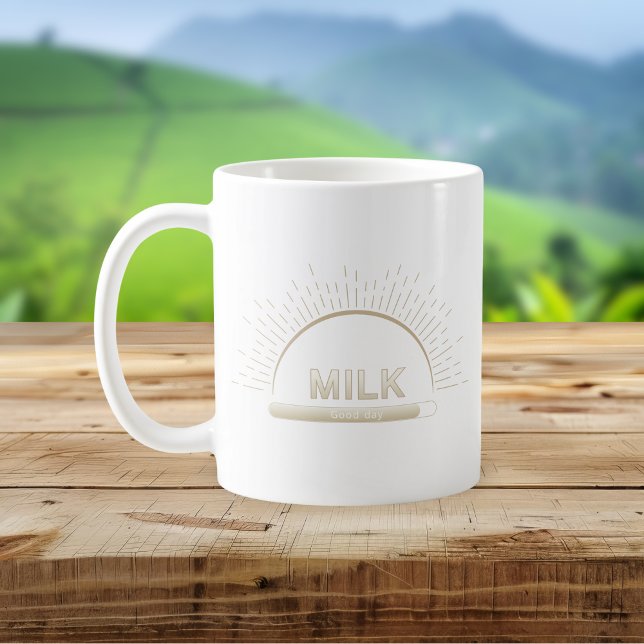 Milk Good Day Neutral Minimal Mug (Creator Uploaded)