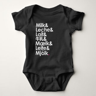Milk Is Our Love Language Baby Bodysuit