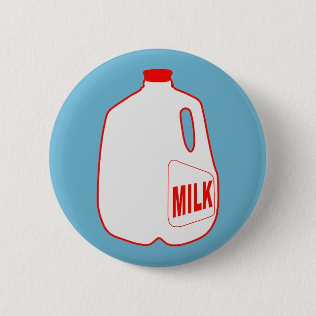 Milk Jug 6 Cm Round Badge (Front)