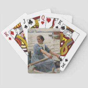 Milk Maid on a Rowing Boat (by Albert Edelfelt) Playing Cards