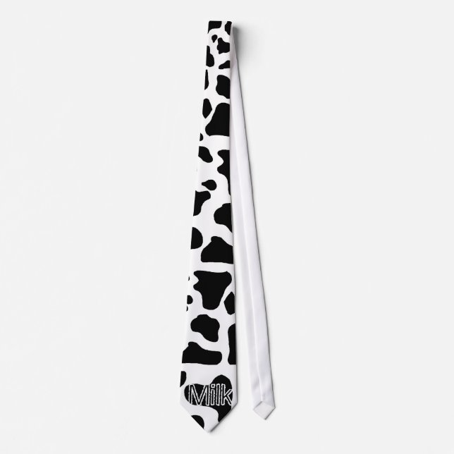 Milk Man Cow Print Tie (Front)