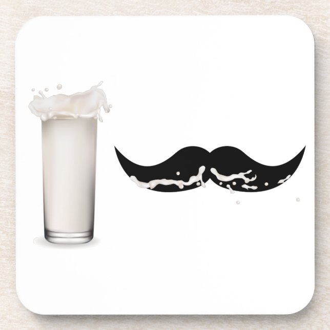 Milk Moustache Coaster (Front)