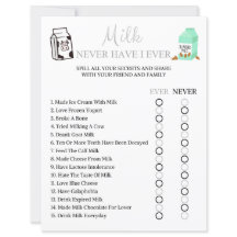 Milk Never Have I Ever Game