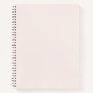 milk pink solid notebook