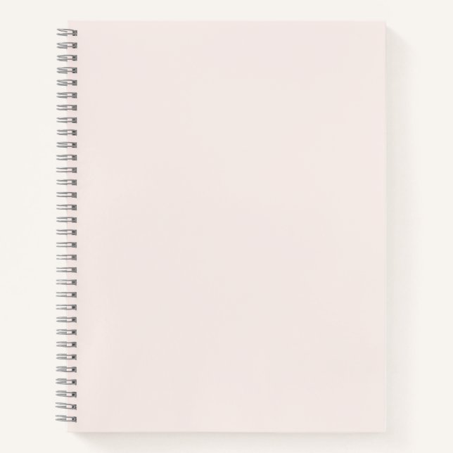 milk pink solid  notebook (Front)